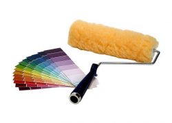 painting roller and colour charts